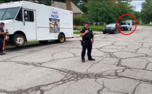 East Cleveland police step van