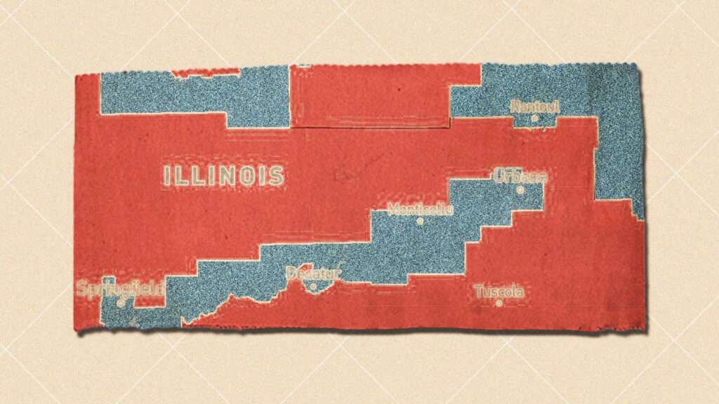 Blame Gerrymandering For Less Competitive U S House Elections   Illinois Gerrymandering 1024x576 