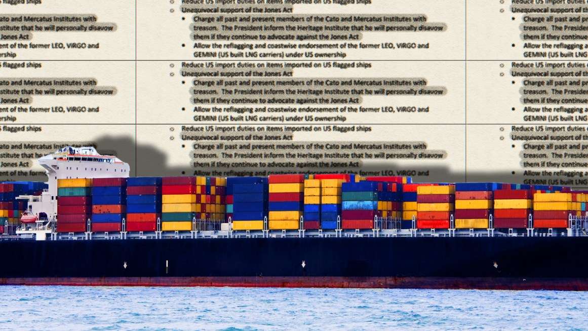 Somebody in the Shipping Industry Wants Opponents of the Jones Act ...