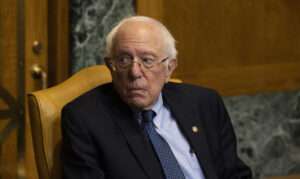 Sen. Bernie Sanders (I–Vt.) speaks at a congressional hearing