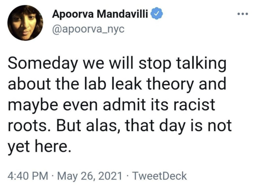 Apoorva Mandavilli | Screenshot via Twitter