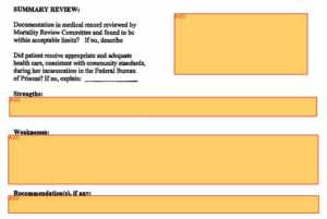 screenshot of redacted documents