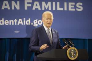 Biden talking about student loan forgiveness