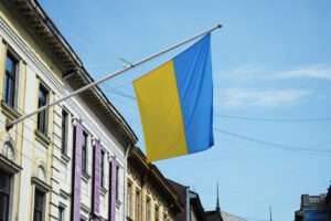 The flag of Ukraine on a pole | Denys Bozduhan | Dreamstime.com