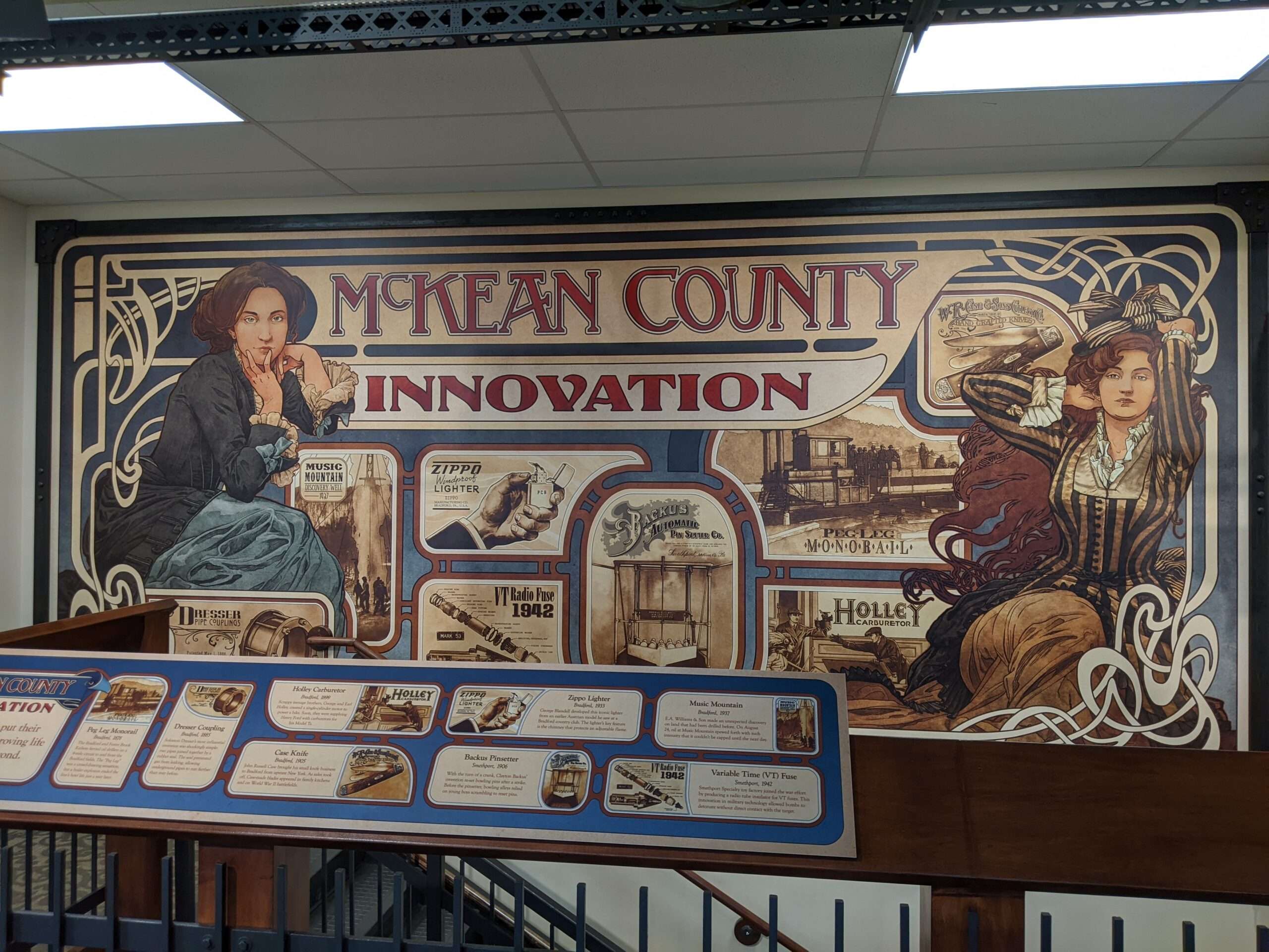 Museum display of innovation in McKean County