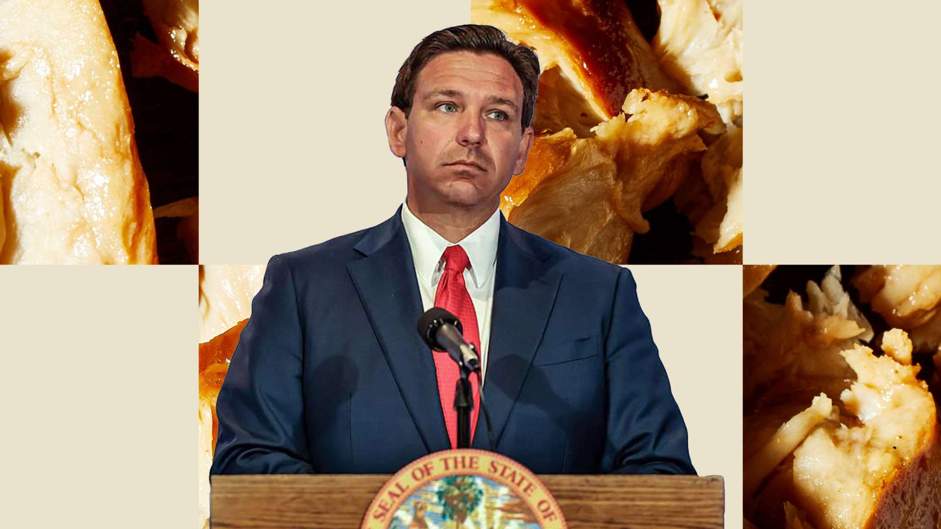 On Wednesday, Florida Gov. Ron DeSantis (R) signed a bill banning the sale or production of lab-grown meat in the state. While a press release framed 