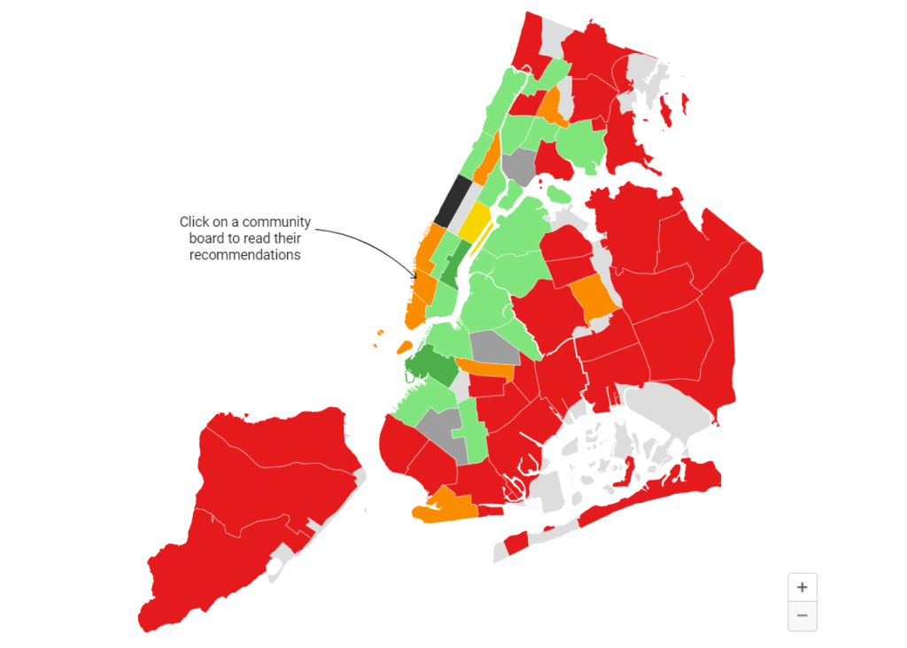 Community board votes on City of Yes | Screenshot/City Limits