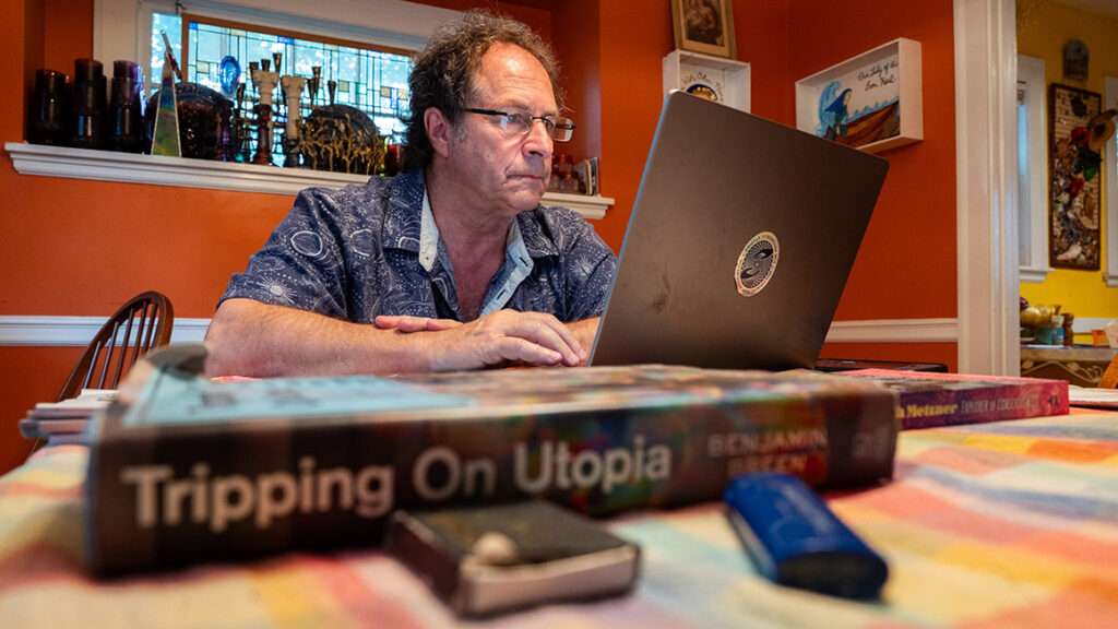 Photo: Rick Doblin works in his home; Kylie Cooper/The Washington Post/Getty Images