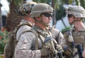 California National Guard members in Los Angeles