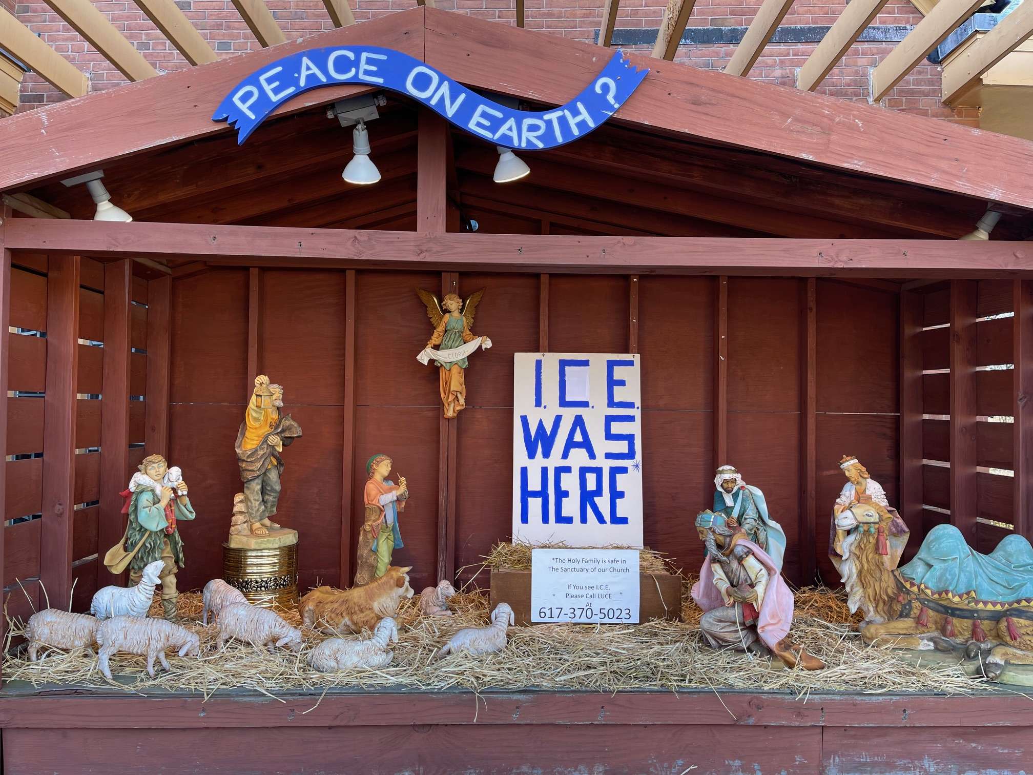 Massachusetts Church's 'ICE Was Here' Nativity Scene Is Protected Speech, Even if ICE Doesn't Like It