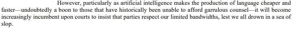Court Warns Against AI-Driven Lengthy Filings