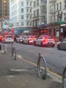 Waymo traffic jam in S.F.