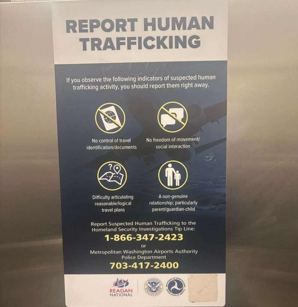 Human trafficking poster