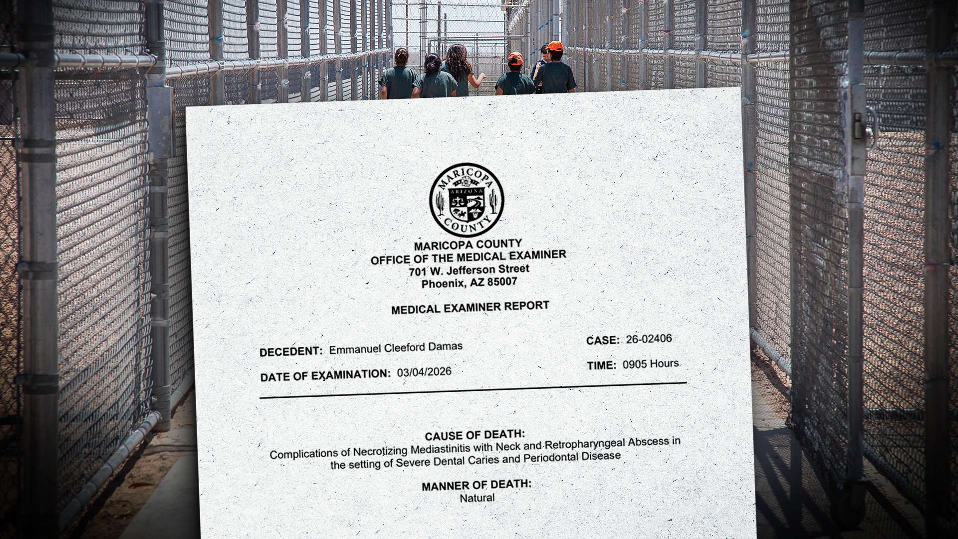 An ICE Detainee Died from a Tooth Infection, Autopsy Report Says