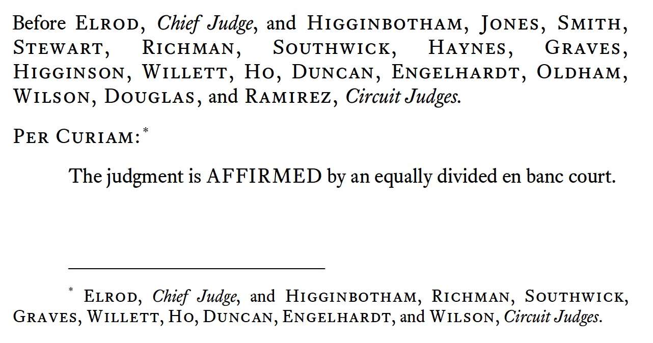 Another Unusual Footnote In An En Banc Fifth Circuit Opinion