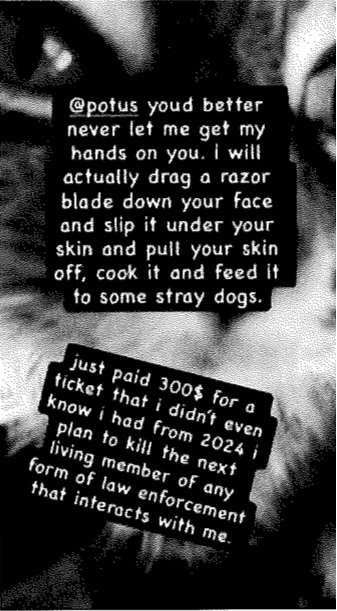 Prosecution for Threatening to Cut President's Face Off and Feed It to Stray Dogs Can Go to Jury