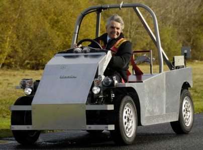 This car is green because it runs on money!
