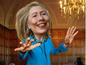 Hilary Caricature