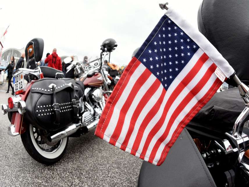 Flag Motorcycle