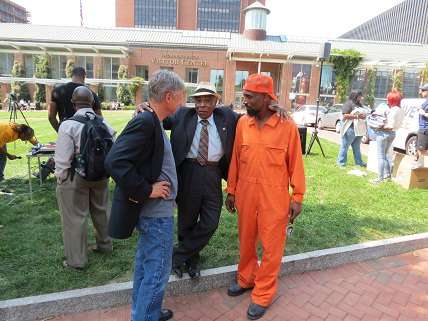 Gary Johnson, Jesse Epps, and Michael Tabon in Philadelphia. Photo - GQ