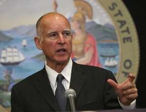 Gov. Jerry Brown indicates how much high-speed rail the state's cap-and-trade auction revenue can pay for Gov. Jerry Brown indicates how much high-speed rail the state's cap-and-trade auction revenue can pay for