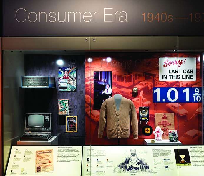 The consumer era exhibit at the Smithsonian