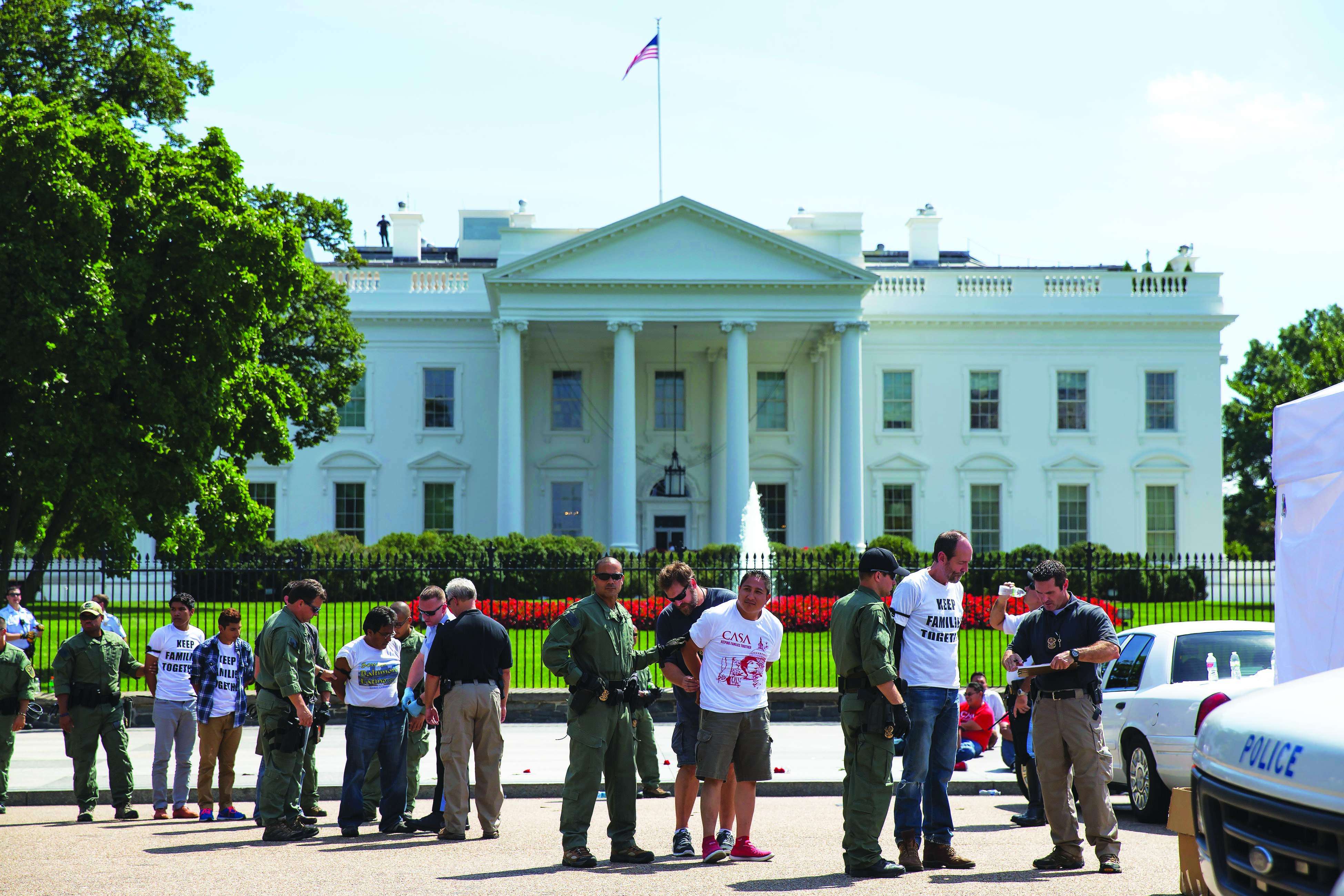 Immigration reform protesters