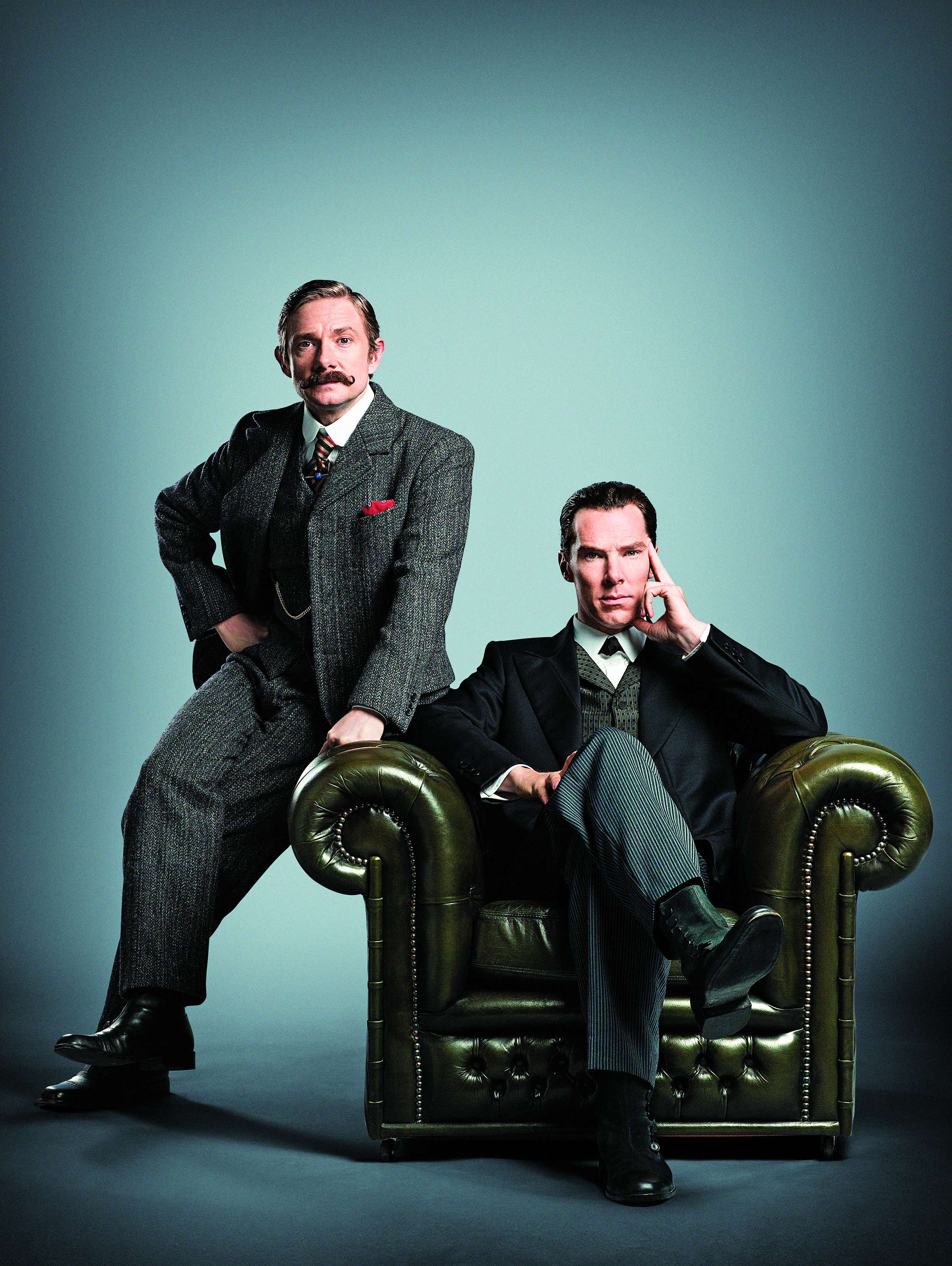 Benedict Cumberbatch and Martin Freeman in the upcoming Sherlock special