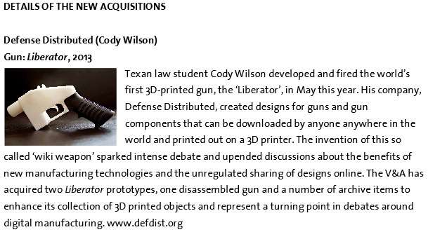 3D-printed Liberator handgun