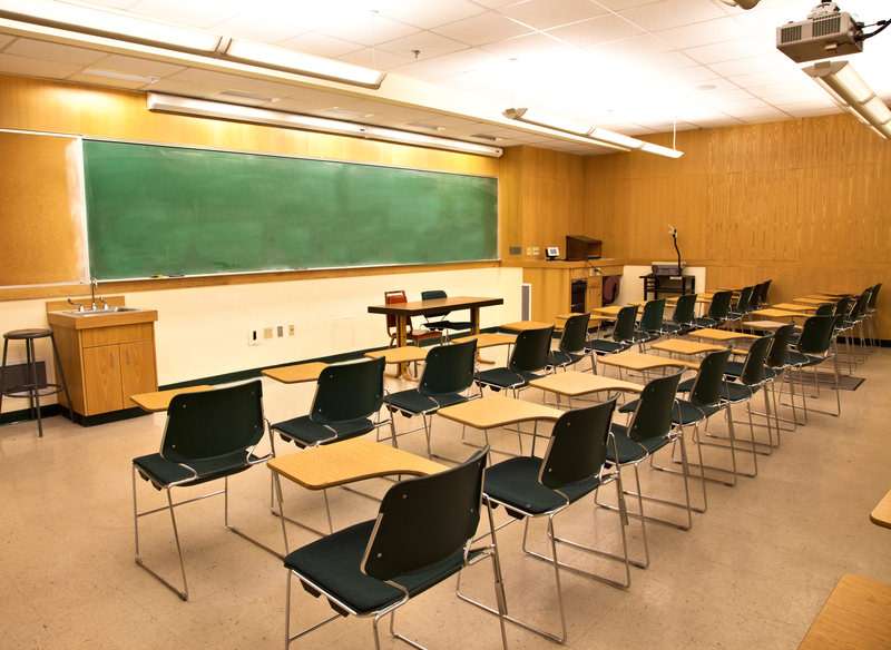 Empty classroom