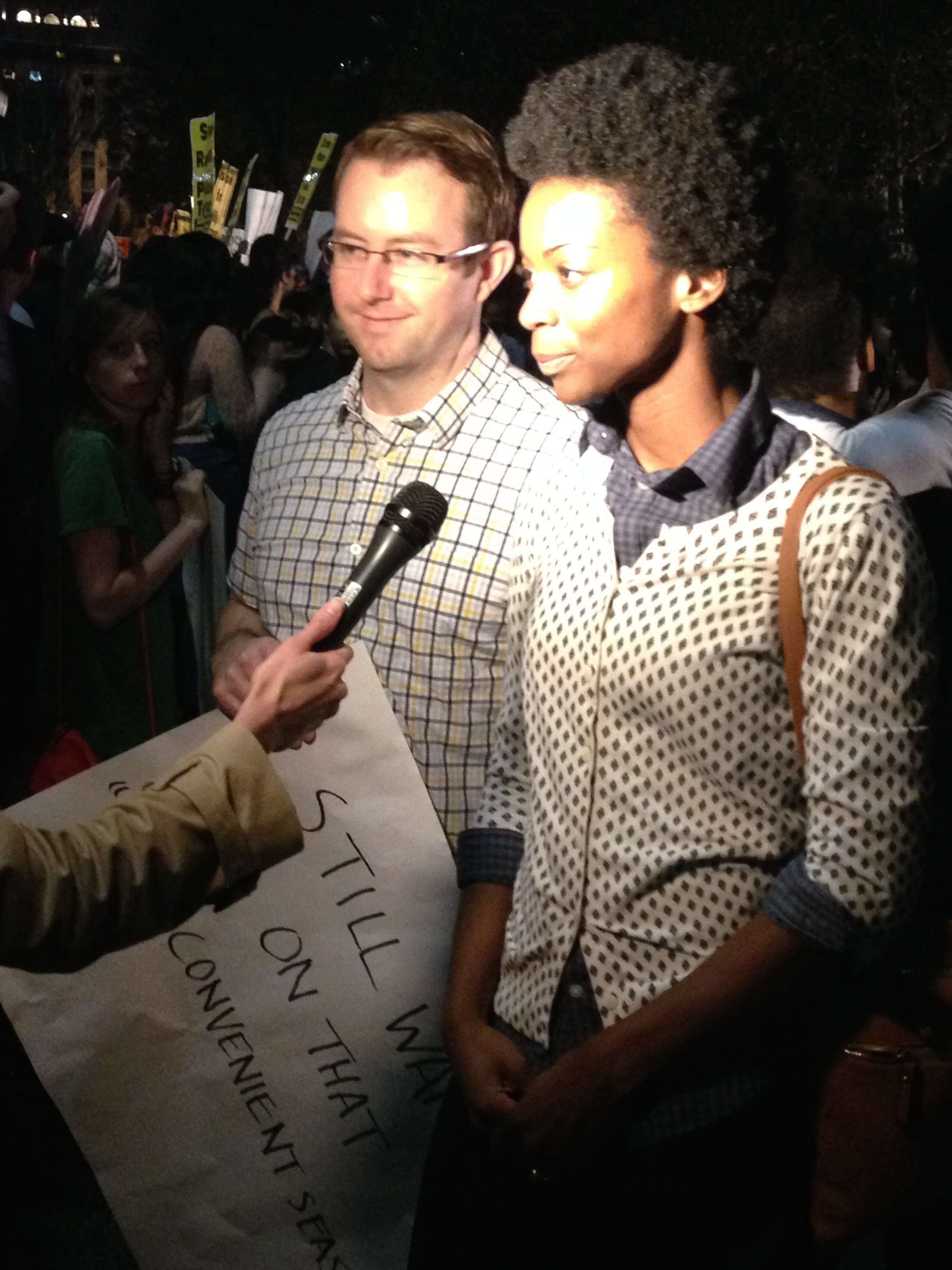 White House protesters after Ferguson decision.