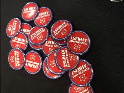 American Atheists buttons at CPAC