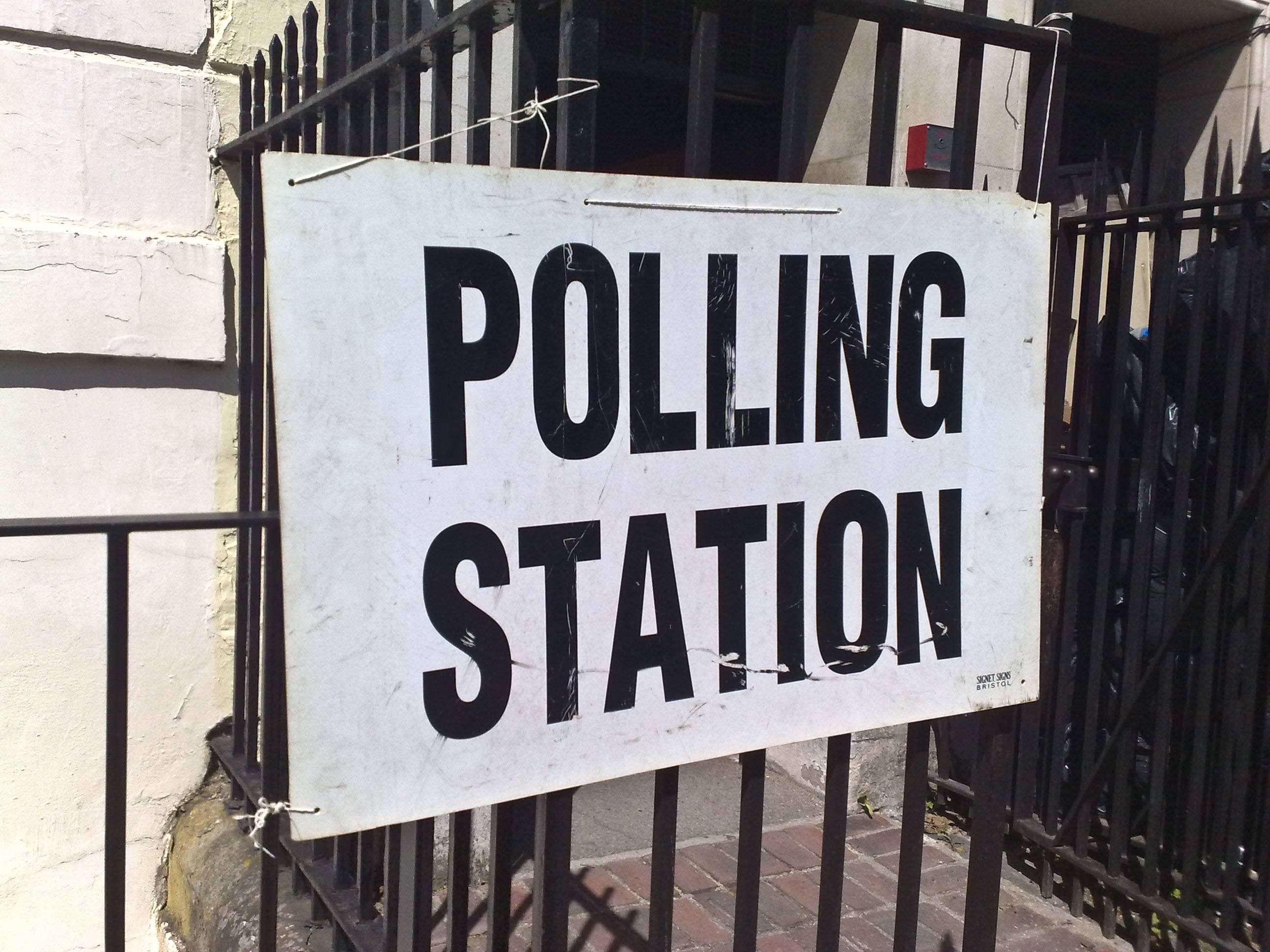 U.K. polling station