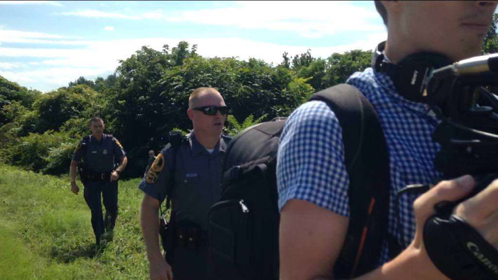 Franz Strasser and two Virginia State Police officers