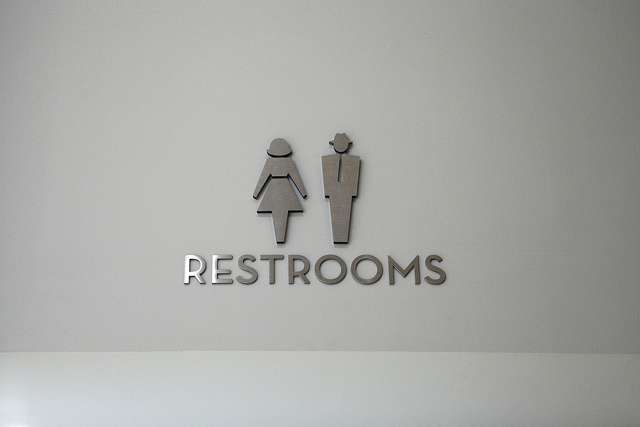 Restroom sign