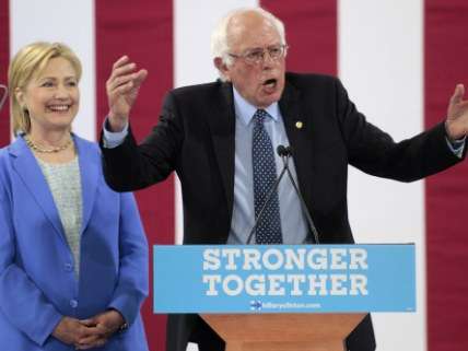 Hillary Clinton and Bernie Sanders