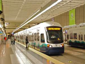 Seattle Link Train at University Street