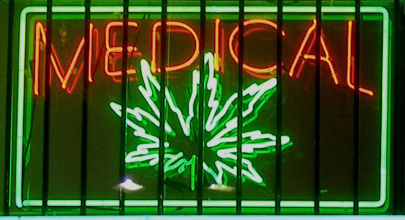 Medical marijuana shop sign