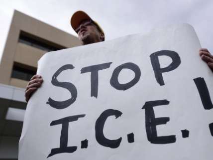 ICE protester