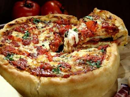 Deep dish pizza