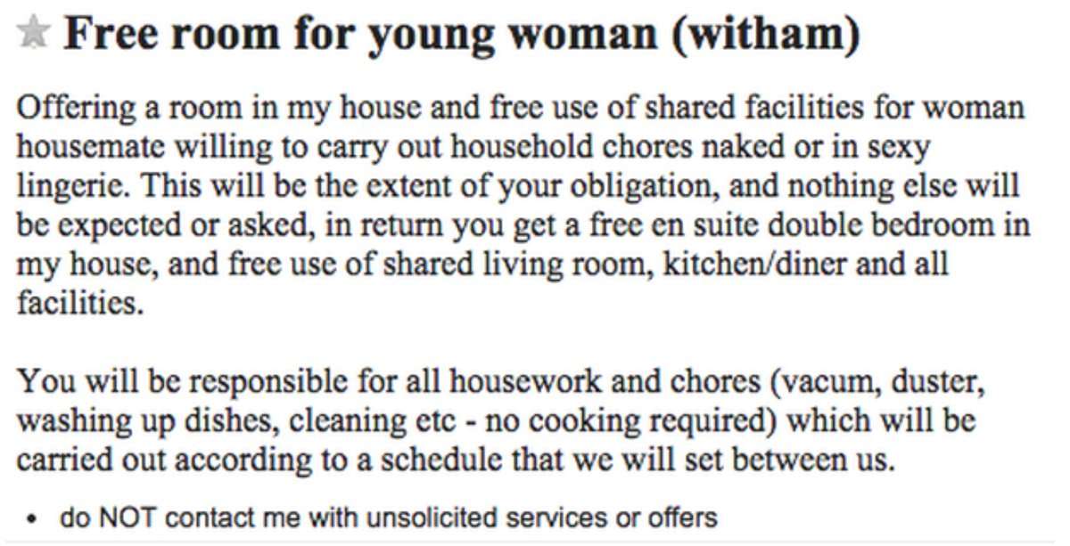 Free Housing For Hot Girls That S Slavery Say