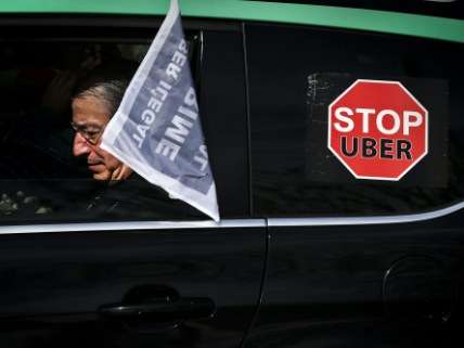 Stop Uber protester