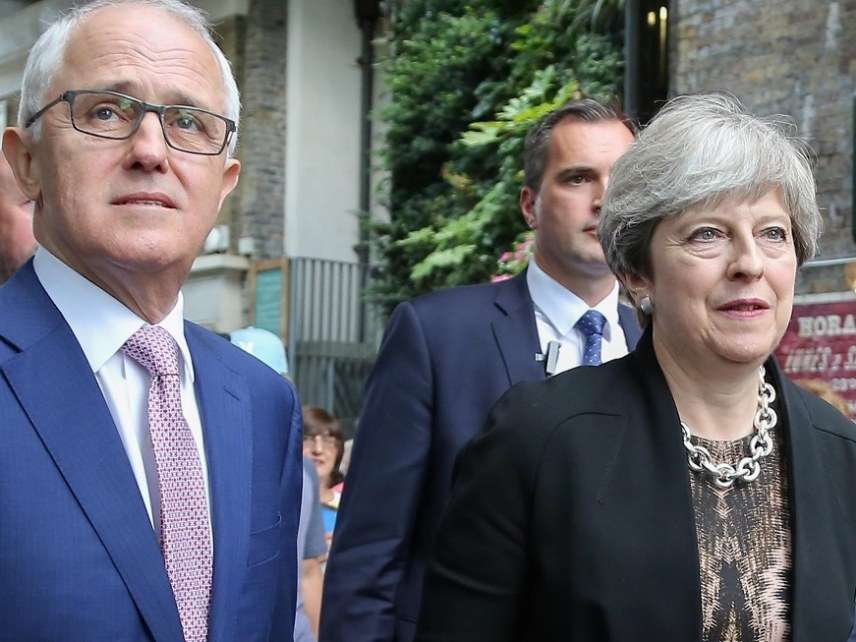 Malcolm Turnbull and Theresa May