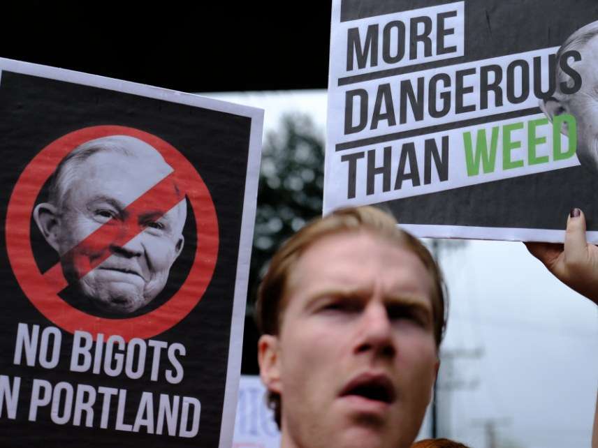 Sessions protesters