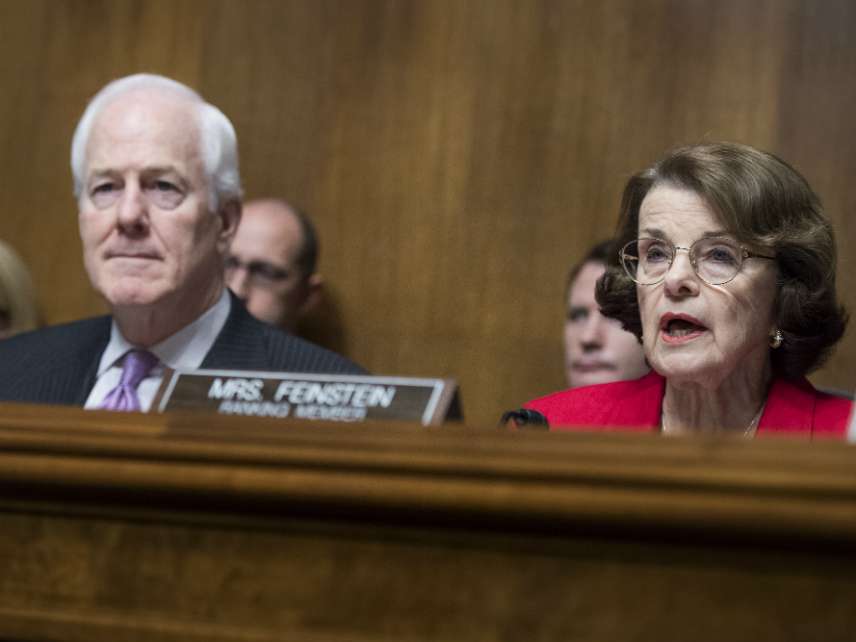 Sens. John Cornyn, R-Texas, and Dianne Feinstein, D-Calif.