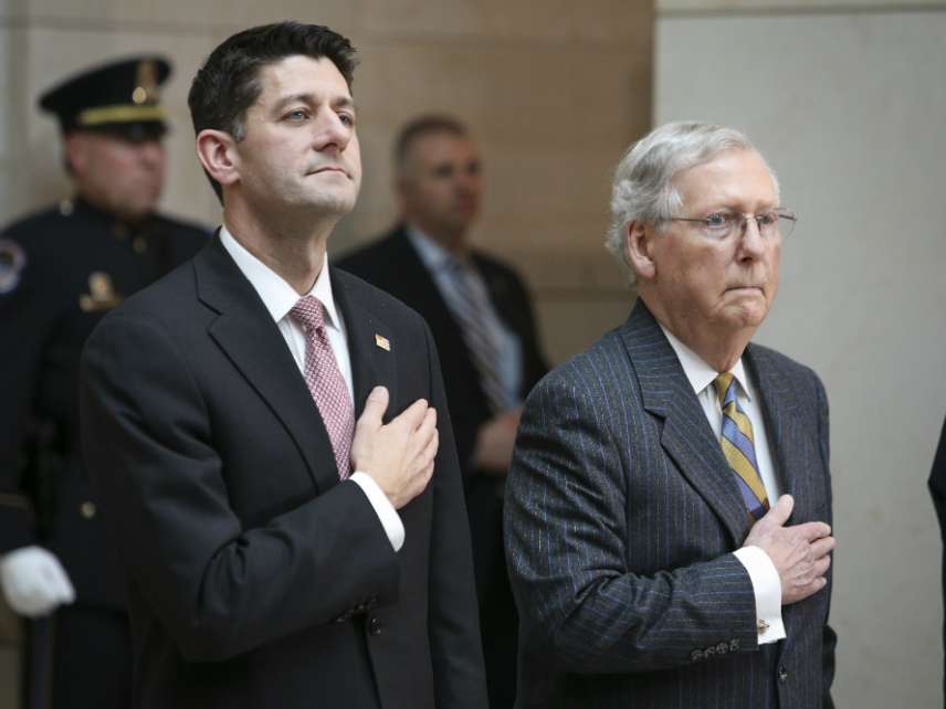 House Speaker Paul Ryan and Senate Majority Leader Mitch McConnell 