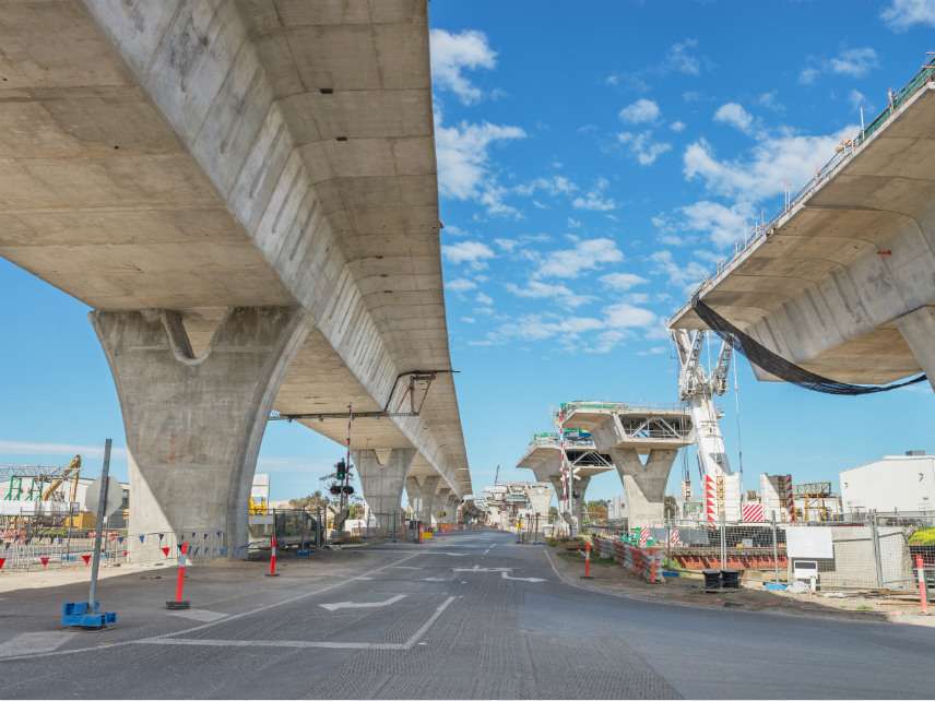 Bridge under construction