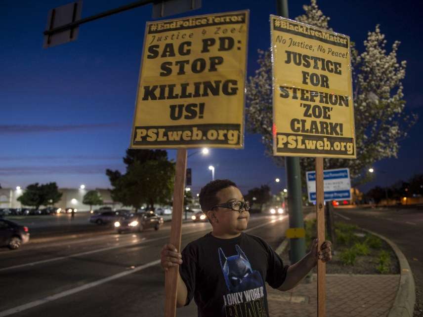 Stephon Clark protester