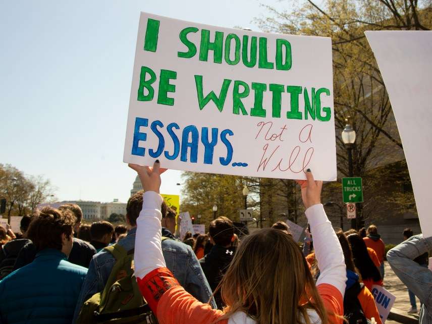 School protester