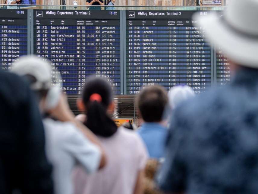 Airport arrival board